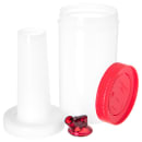 Carlisle 32 oz Store 'N Pour Quart Complete - Polyethylene, Red (PS601N05) thumbnail 2