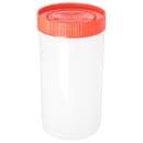Carlisle 32 oz Store 'N Pour Quart Complete - Polyethylene, Orange (PS601N24) thumbnail 3