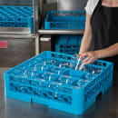 Carlisle OptiClean™ Glass Rack w/ (16) Compartments - (1) Extender, Blue (RC16-114) thumbnail 5