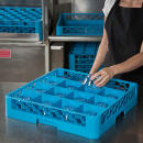 Carlisle OptiClean™ Glass Rack w/ (16) Compartments - Blue (RC1614) thumbnail 5