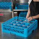 Carlisle OptiClean™ Glass Rack w/ (20) Compartments - (1) Extender, Blue (RC20-114) thumbnail 5