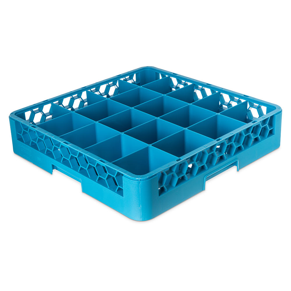 Carlisle OptiClean™ Glass Rack w/ (20) Compartments - Blue (RC2014)