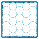 Carlisle Full Size Glass Rack Extender w/ (20) Compartments, Blue (REW20S14) thumbnail 2