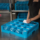 Carlisle OptiClean™ Glass Rack w/ (16) Compartments - Blue (RG1614) thumbnail 6