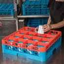 Carlisle OptiClean™ Glass Rack w/ (16) Compartments - (1) Extender, Blue (RG161C412) thumbnail 5