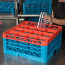 Carlisle OptiClean™ Glass Rack w/ (16) Compartments - (3) Extenders, Blue (RG16-3C412) thumbnail 5
