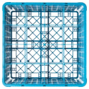 Carlisle OptiClean™ Glass Rack w/ (16) Compartments - (4) Extenders, Blue (RG16-414) thumbnail 2