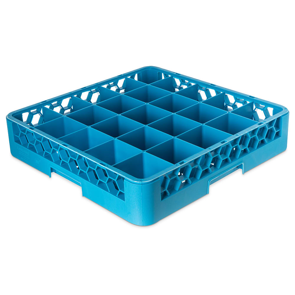 Carlisle OptiClean™ Glass Rack w/ (25) Compartments - Blue (RG2514)