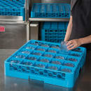 Carlisle OptiClean™ Glass Rack w/ (25) Compartments - Blue (RG2514) thumbnail 6