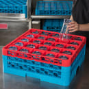 Carlisle OptiClean™ Glass Rack w/ (25) Compartments - (2) Extenders, Blue (RG25-2C410) thumbnail 5