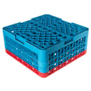 Carlisle OptiClean™ Glass Rack w/ (25) Compartments - (3) Extenders, Blue (RG25-3C410) thumbnail 4