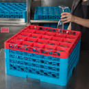 Carlisle OptiClean™ Glass Rack w/ (25) Compartments - (4) Extenders, Blue (RG25-4C410) thumbnail 5