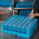 Carlisle OptiClean™ Glass Rack w/ (36) Compartments - (1) Extender, Blue (RG36-114) thumbnail 5