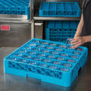 Carlisle OptiClean™ Glass Rack w/ (36) Compartments - Blue (RG3614) thumbnail 6