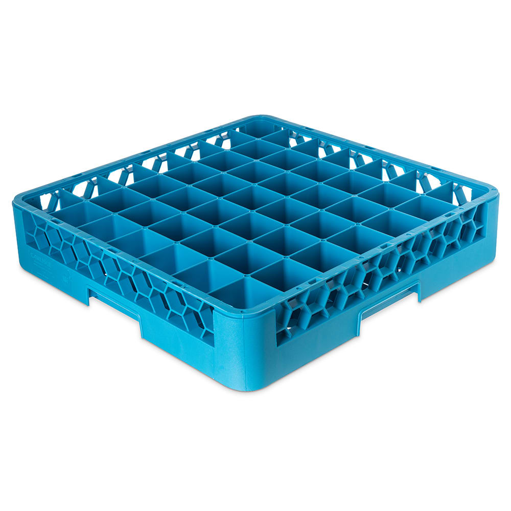 Carlisle OptiClean™ Glass Rack w/ (49) Compartments - Blue (RG4914)
