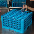 Carlisle OptiClean™ Glass Rack w/ (49) Compartments - (4) Extenders, Blue (RG49-414) thumbnail 7