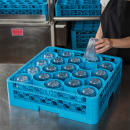 Carlisle OptiClean™ NeWave™ Glass Rack w/ (20) Compartments - (1) Extender, Blue (RW2014) thumbnail 5