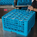 Carlisle OptiClean™ NeWave™ Glass Rack w/ (30) Compartments - (3) Extenders, Blue (RW30-214) thumbnail 5