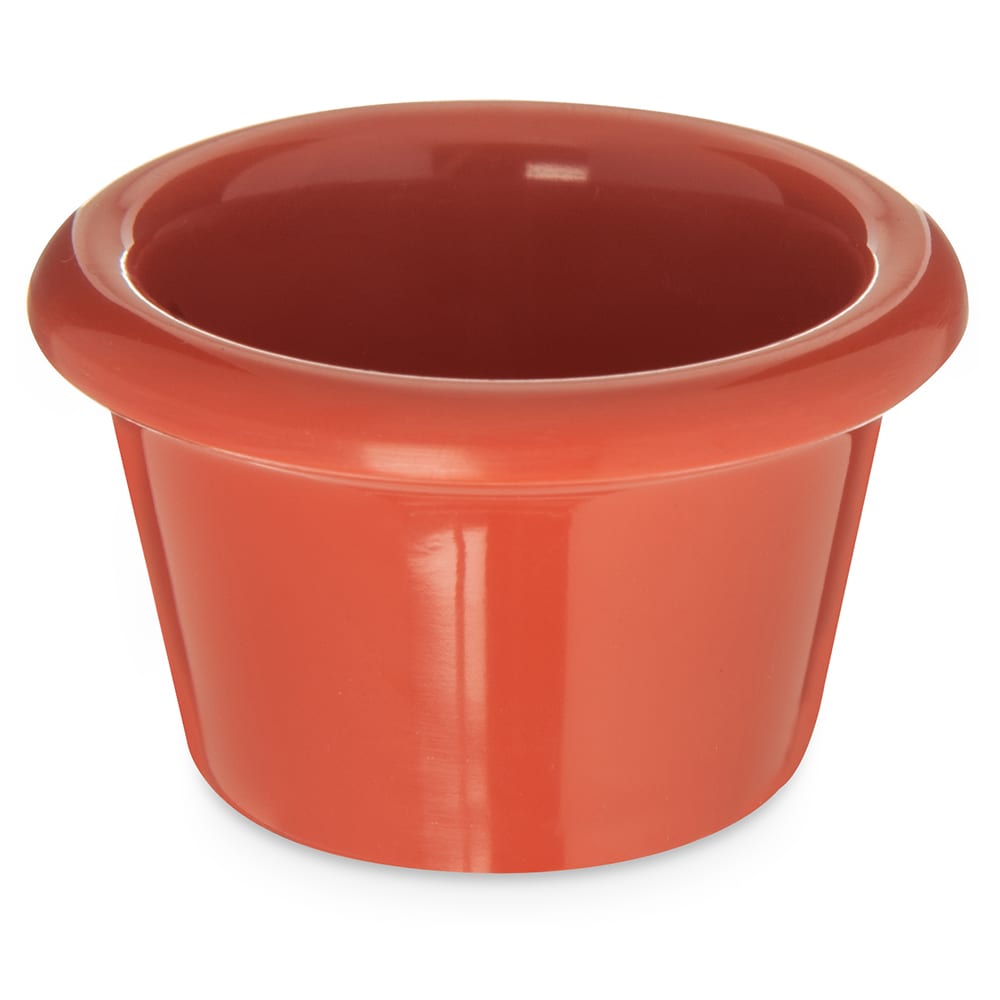 Carlisle 1 1/2 oz Melamine Ramekin, Sunset Orange (S27552)