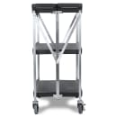 Carlisle 3 Level Polymer Utility Cart w/ 350 lb Capacity, Flat Ledges (SBC152103) thumbnail 4