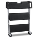 Carlisle 3 Level Polymer Utility Cart w/ 350 lb Capacity, Flat Ledges (SBC152103) thumbnail 5