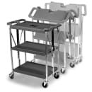 Carlisle 3 Level Polymer Utility Cart w/ 350 lb Capacity, Flat Ledges (SBC203103) thumbnail 6