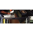 Carlisle 3 Level Polymer Utility Cart w/ 350 lb Capacity, Flat Ledges (SBC203103) thumbnail 7