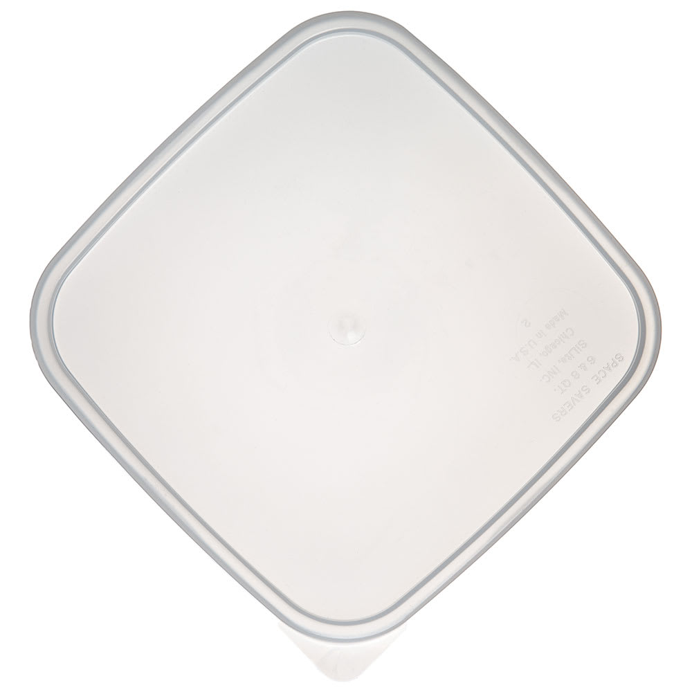 Carlisle StorPlus Lid for 6 & 8 qt Containers, Square, Translucent (ST158730)