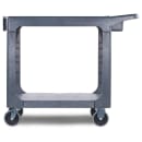 Carlisle 2 Level Polymer Utility Cart w/ 500 lb Capacity, Flat Ledges (UC194023) thumbnail 2