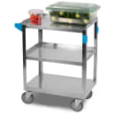 Carlisle 3 Level Stainless Utility Cart w/ 300 lb Capacity, Raised Ledges (UC3031524) thumbnail 4