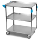 Carlisle 3 Level Stainless Utility Cart w/ 300 lb Capacity, Raised Ledges (UC3031827) thumbnail 4