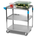Carlisle 3 Level Stainless Utility Cart w/ 300 lb Capacity, Raised Ledges (UC3031827) thumbnail 5