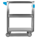 Carlisle 3 Level Stainless Utility Cart w/ 500 lb Capacity, Flat Ledges (UC5031524) thumbnail 3