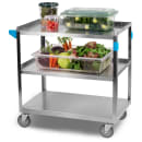 Carlisle 3 Level Stainless Utility Cart w/ 500 lb Capacity, Flat Ledges (UC5032135) thumbnail 3