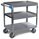 Carlisle 3 Level Stainless Utility Cart w/ 700 lb Capacity, Flat Ledges (UC7032133) thumbnail 2