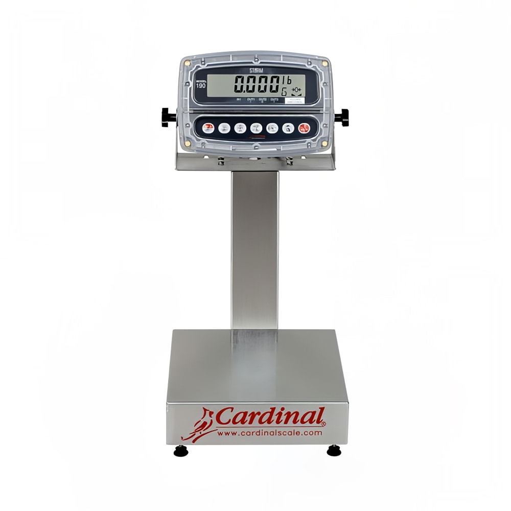 Detecto EB-150-190 Digital Bench Scale, 1" LCD Display, lb/kg/g/oz, 150 x 1/20 lb, 14 x 16", 110v