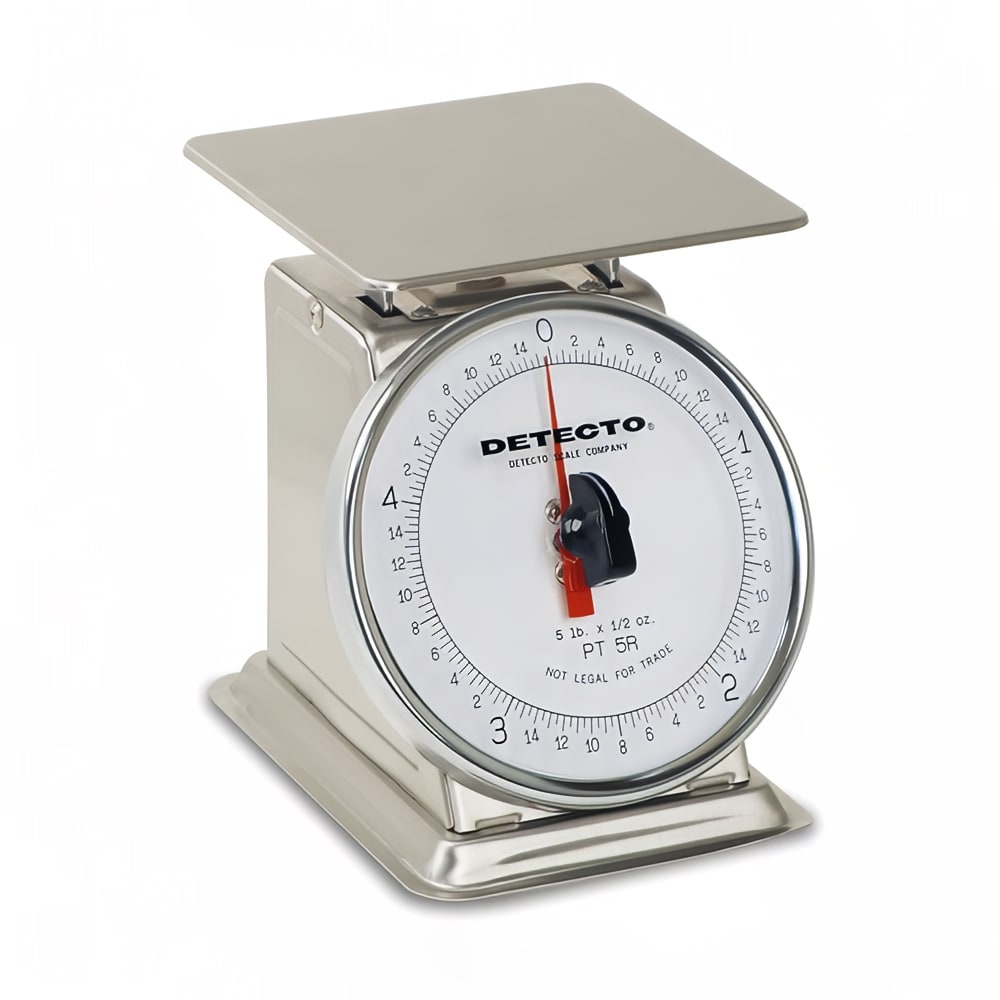 Detecto PT-1 Dial Type Portion Scale, 6" Fixed Dial, 16 oz - 1/4 oz