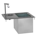 Delfield 204 24" x 21" Drop In Ice Bin w/ 45 lb Capacity - Insulated, Stainless thumbnail 2