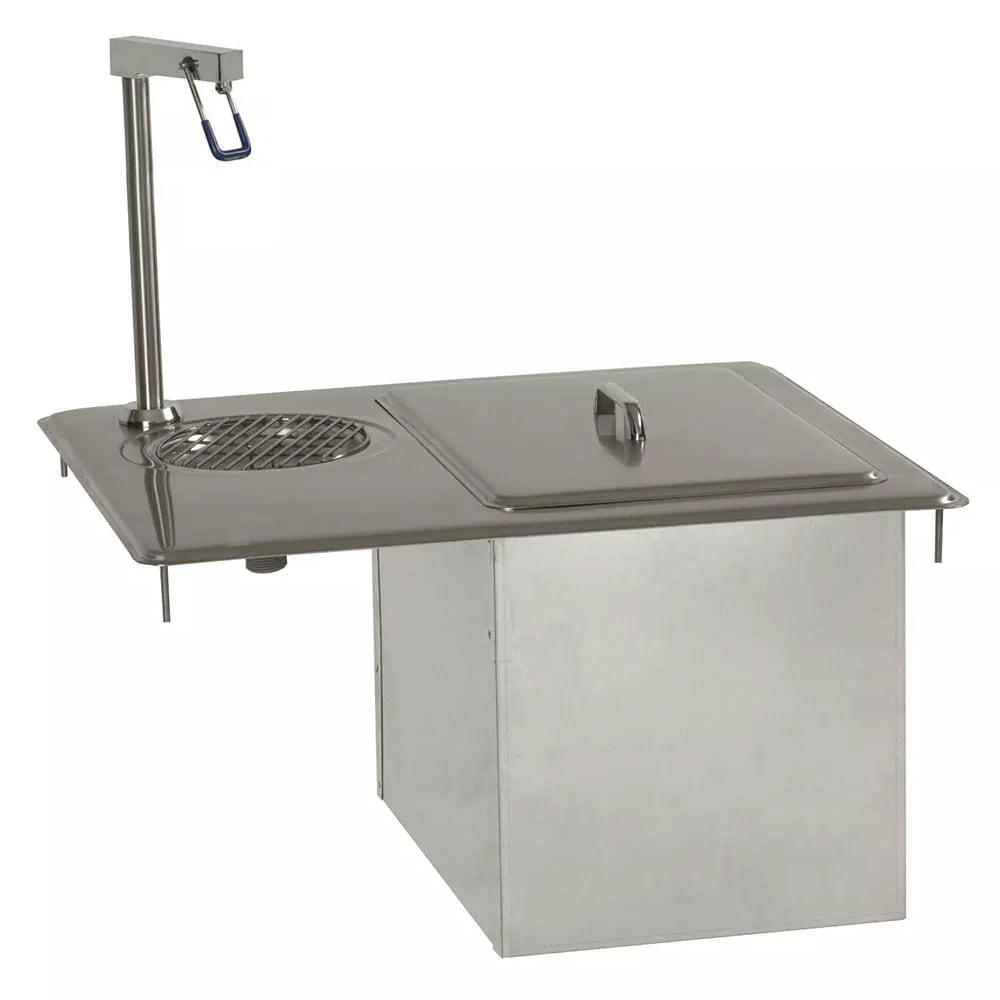 Delfield 204P 24" x 21" Drop In Ice Bin w/ 45 lb Capacity - Insulated, Stainless