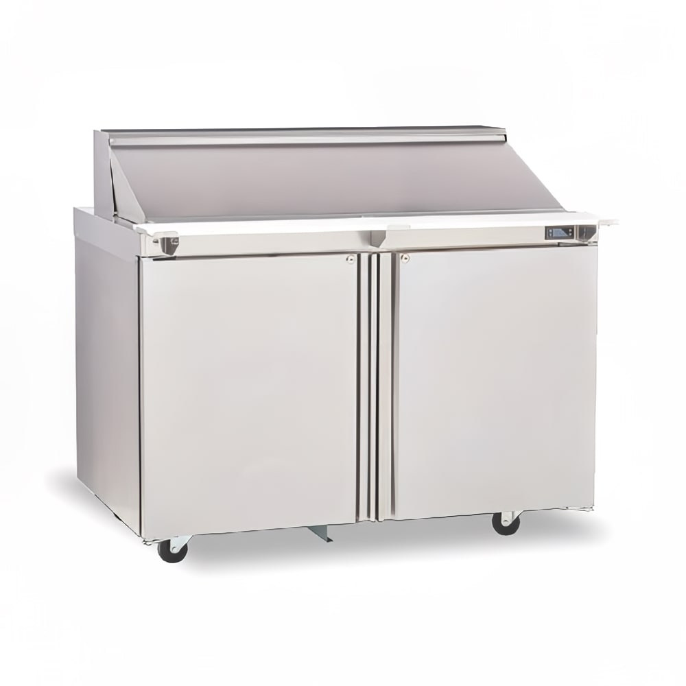 Delfield 4448NP-6M 48" Mega Top Sandwich/Salad Prep Table w/ Refrigerated Base, 115v
