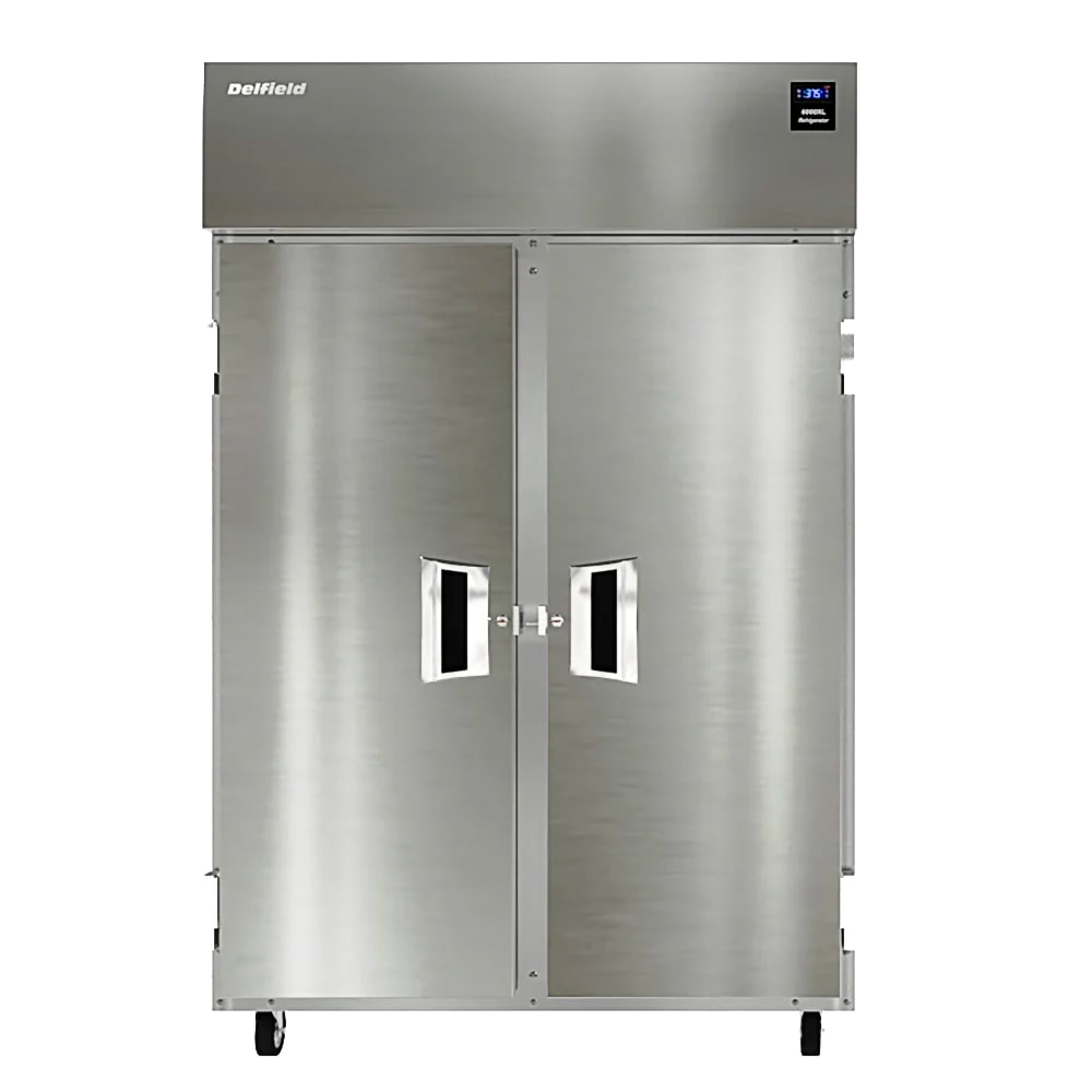 Delfield 6051XL-S 51" Two Section Reach In Refrigerator, (2) left/Right Hinge Solid Door, 115v