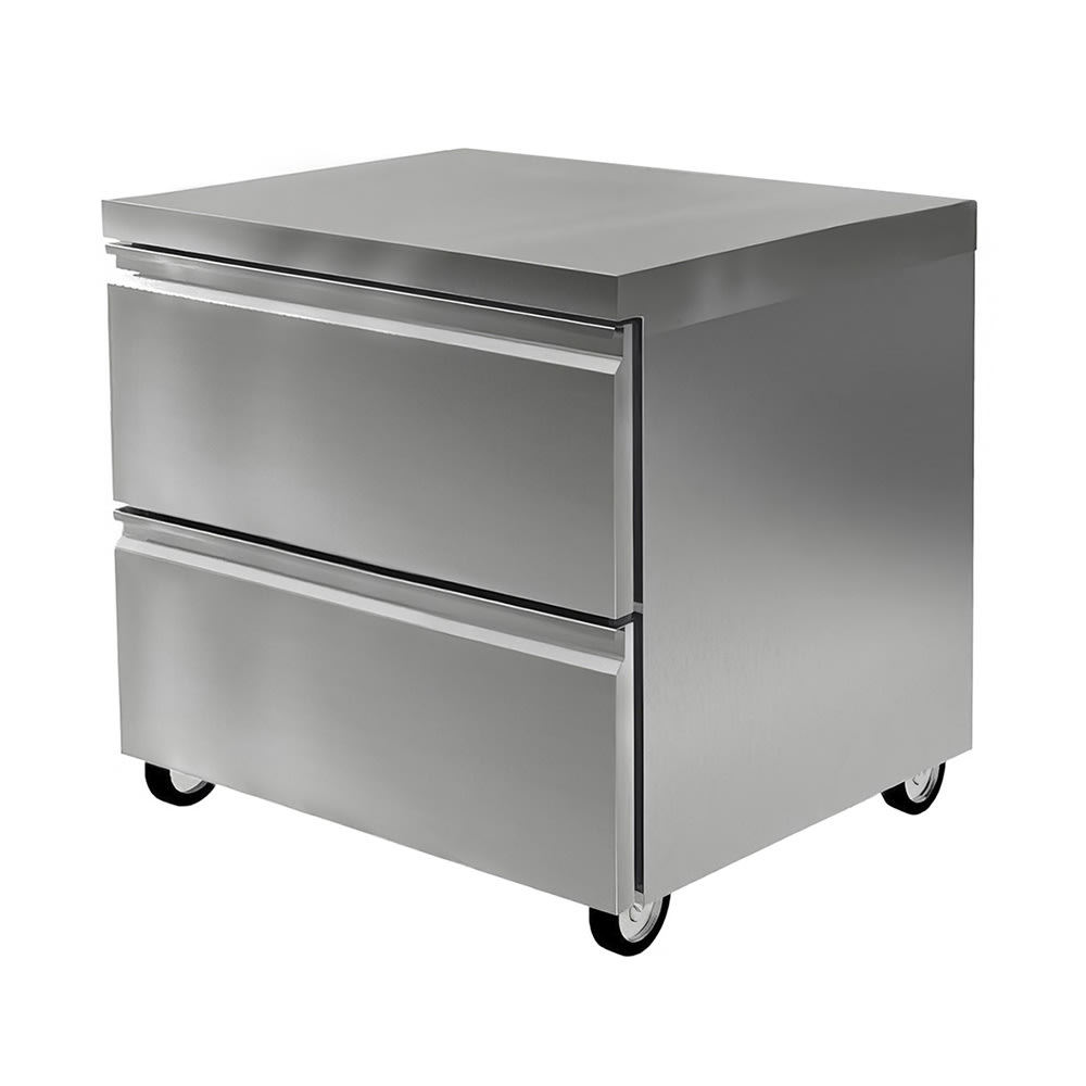 Delfield D4432NP 32"W Undercounter Refrigerator w/ (1) Section & (2) Drawers, 115v