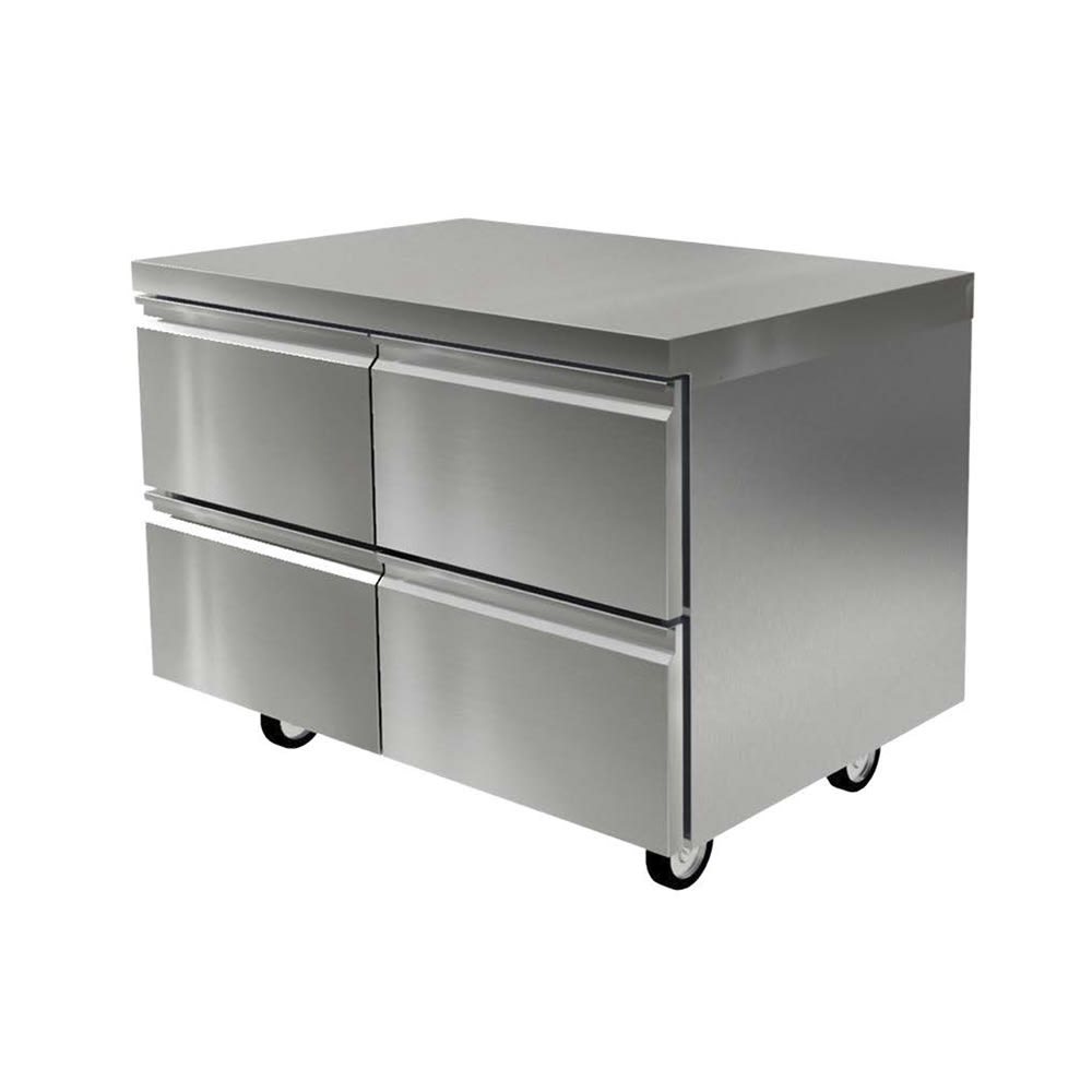 Delfield D4460NP 60"W Undercounter Refrigerator w/ (2) Sections & (4) Drawers, 115v