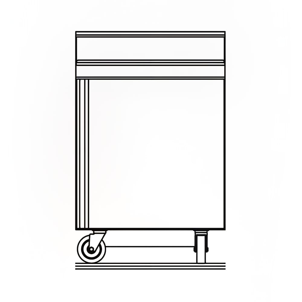Delfield ST4427NP-8 27" Sandwich/Salad Prep Table w/ Refrigerated Base, 115v