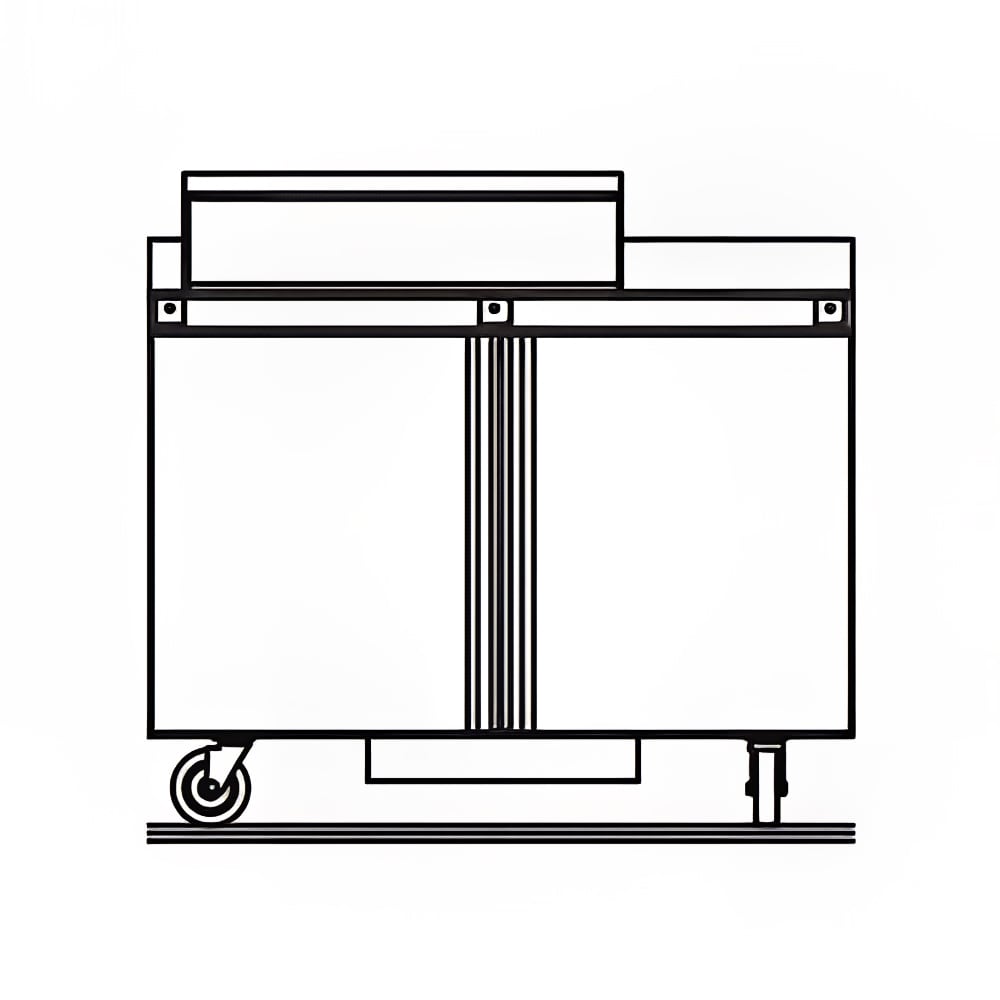 Delfield ST4448NP-12M 48" Mega Top Sandwich/Salad Prep Table w/ Refrigerated Base, 115v