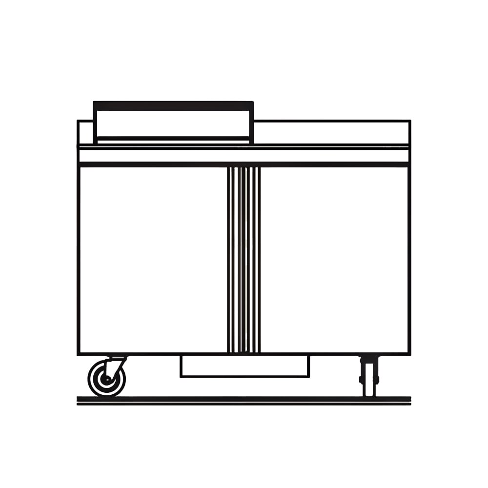 Delfield ST4448NP-6 48" Sandwich/Salad Prep Table w/ Refrigerated Base, 115v