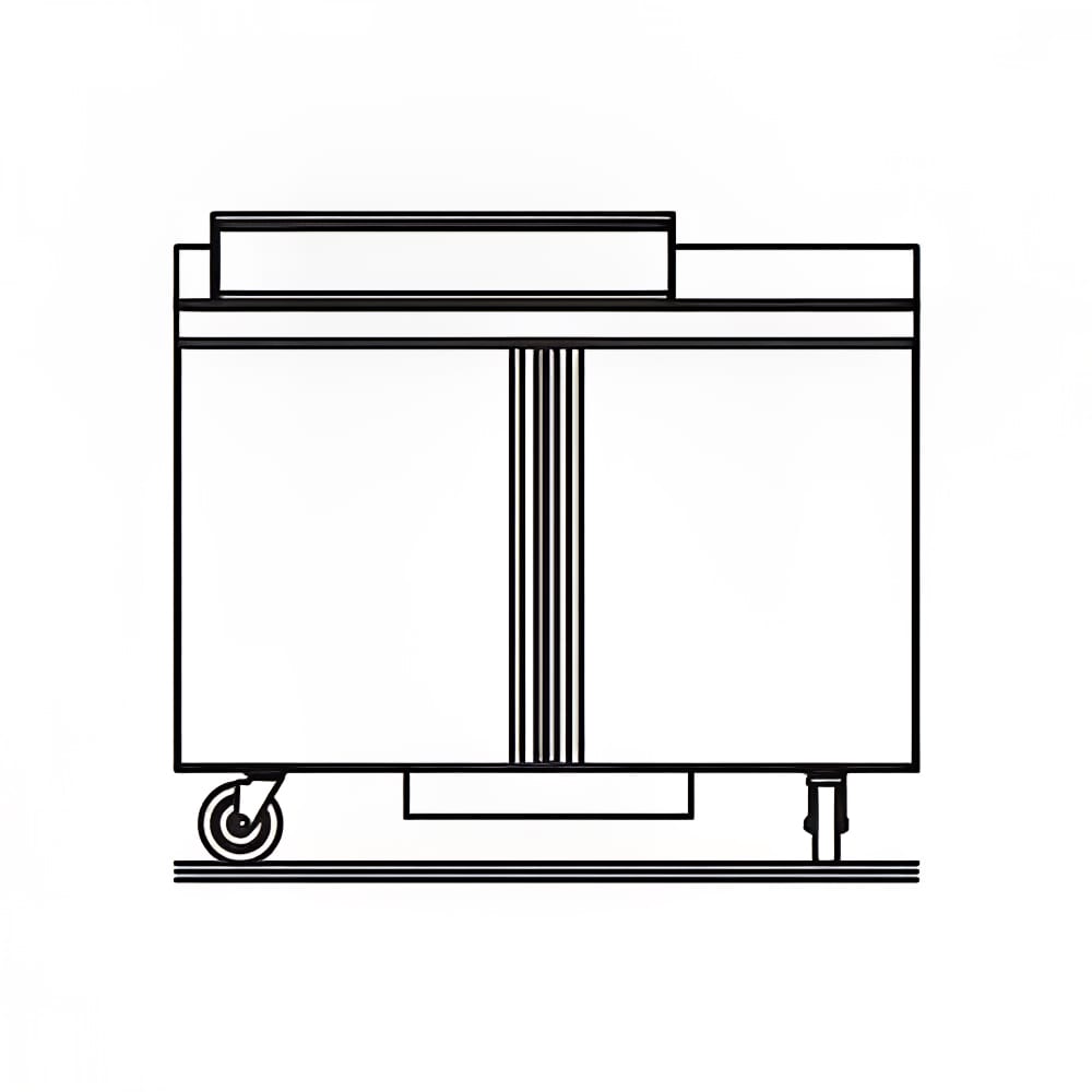 Delfield ST4448NP-8 48" Sandwich/Salad Prep Table w/ Refrigerated Base, 115v