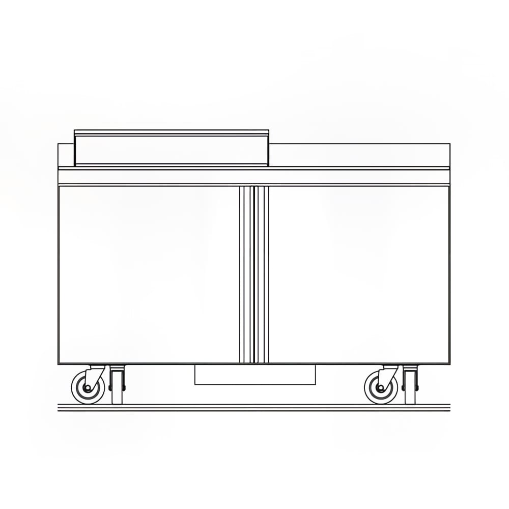 Delfield ST4460NP-8 60" Sandwich/Salad Prep Table w/ Refrigerated Base, 115v