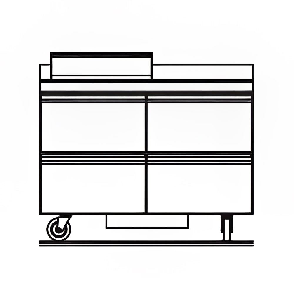 Delfield STD4448NP-6 48" Sandwich/Salad Prep Table w/ Refrigerated Base, 115v