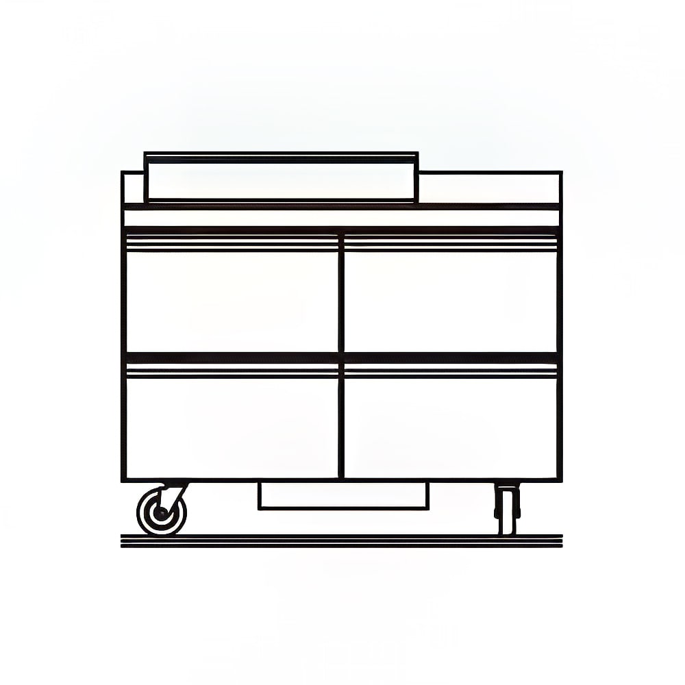 Delfield STD4448NP-8 48" Sandwich/Salad Prep Table w/ Refrigerated Base, 115v